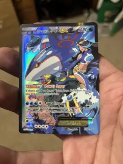 Pokemon Team Aqua's Kyogre EX Ultra Rare Holo Full Art Card 6/34 Double Crisis - Image 3