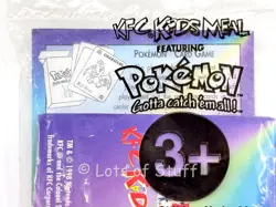 KFC Kids Meal Pokemon Trading Card Game Mini Cards 1998 Nintendo New Sealed - Image 1