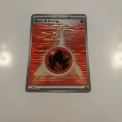 Fire Energy - Pokemon Black Bolt & White Flare (Horizontal Holo) Card #018 - Image 1