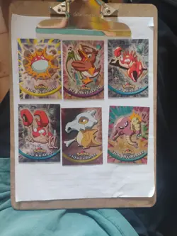 lot of 6 all holo Pokemon Topps Tv seried cards - Image 1