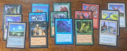 Magic Mtg 15 Chinese Visions cards Drake, Man O'War, Song, Griffin near mint - Image 1