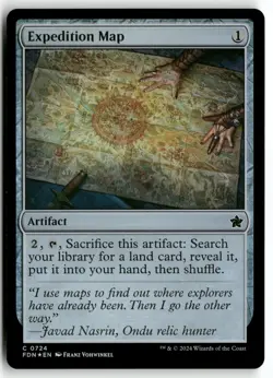 Expedition Map 724 Foil Common Foundations Magic: The Gathering Near Mint - Image 1
