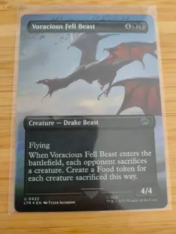 MTG Voracious Fell Beast (FOIL Borderless) 0422 Lord of the Rings M/NM - Image 1