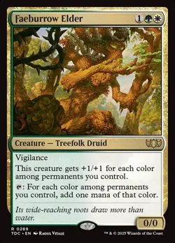 MTG Faeburrow Elder ** Tarkir: Dragonstorm Commander ** English - Image 1