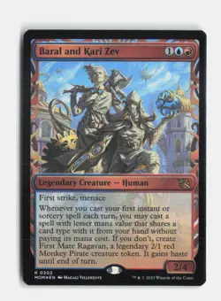 Baral and Kari Zev (Showcase) 302 Foil March of the Machine MTG NM - Image 1