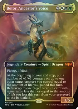 MTG Betor, Ancestor's Voice Borderless Foil ** tdc ** En - Image 1