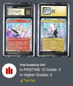 Magic MTG Gwen Stacy (0209) (Borderless) Spider-Man Non-Foil CGC Pristine 10 - Image 3