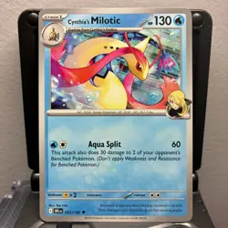 Cynthia's Milotic - 053/182 - Pokemon Destined Rivals 2025 - Uncommon Card NM - Image 1