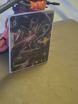 GUNDAM TCG CARD GAME JUSTICE GUNDAM - GD01-066 LR+ FOIL ENGLISH NEWTYPE RISING - Image 4