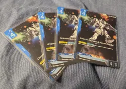 UNICORN GUNDAM (UNICORN MODE) GD01-005 PROMO PLAYSET NM GUNDAM CARD GAME - Image 1