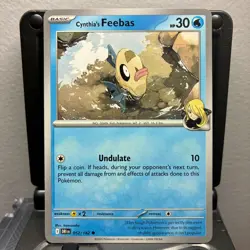 Cynthia's Feebas - 052/182 - Pokemon Destined Rivals 2025 - Common Card NM - Image 1