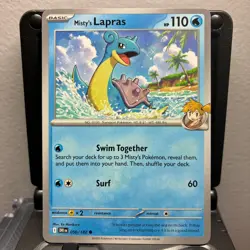 Misty's Lapras - 050/182 - Pokemon Destined Rivals 2025 - Common Card NM - Image 1