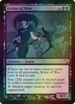 MTG Avatar of Woe Foil ** Premium Deck Series: Graveborn ** English - Image 1
