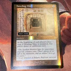 Howling Mine X1 Mtg Brothers’ War Nm Foil Retro Frame Serialized 467/500 - Image 1