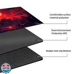MTG Playmat Non-Slip Rubber Backing Printing Commander Board Game Desk Mat Du - Image 3
