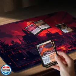 MTG Playmat Non-Slip Rubber Backing Printing Commander Board Game Desk Mat Du - Image 4