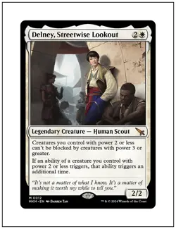 1x Delney, Streetwise Lookout, Edge of Eternities, Magic the Gathering MTG NM - Image 1