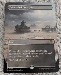 Concealed Courtyard (Borderless) #302 (NM) Outlaws of Thunder Junction OTJ MTG - Image 1