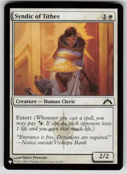 Syndic of Tithes Common The List Reprints 26/249 MTG Near Mint 2020 - Image 1