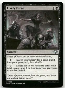 Lively Dirge #93 (NM) Thunder Junction OTJ Magic MTG - Image 1