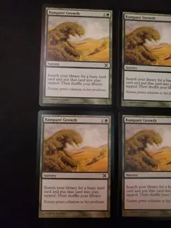 4x RAMPANT GROWTH TENTH 10TH EDITION MTG MAGIC GATHERING PLAYSET NM UNPLAYED ** - Image 2