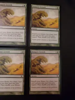4x RAMPANT GROWTH TENTH 10TH EDITION MTG MAGIC GATHERING PLAYSET NM UNPLAYED ** - Image 3