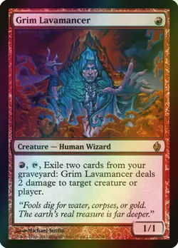 MTG Grim Lavamancer Foil ** Premium Deck Series: Fire and Lightning ** English - Image 1