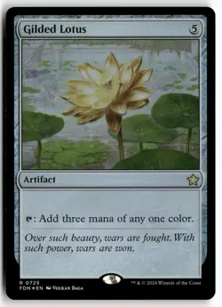 Gilded Lotus 725 Foil Rare Foundations Magic: The Gathering Near Mint - Image 1