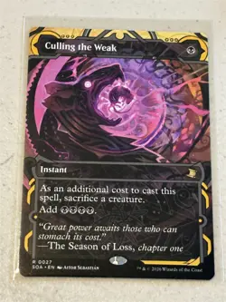 mtg Culling the Weak, Mystical Archives of Secrets of Strixhaven - Image 1