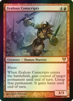 MTG Zealous Conscripts Foil ** Avacyn Restored ** English - Image 1