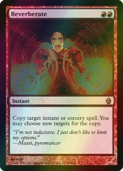 MTG Reverberate Foil ** Premium Deck Series: Fire and Lightning ** English - Image 1