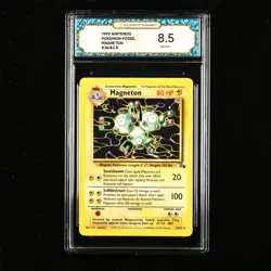 TQG 8.5 NM-MT+ 1999 Pokemon ENG Magneton #26/62 R - Image 1
