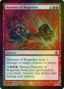 MTG Hammer of Bogardan Foil ** Premium Deck Series: Fire and Lightning ** En - Image 1