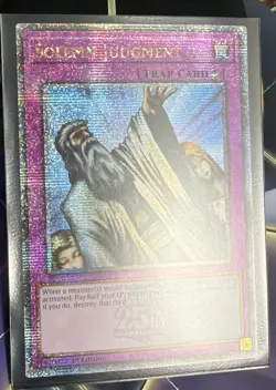 Solemn Judgment 25th Quarter Century Rare RA02-EN075 Yu-Gi-Oh! - Image 1