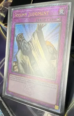 Solemn Judgment 25th Quarter Century Rare RA02-EN075 Yu-Gi-Oh! - Image 4