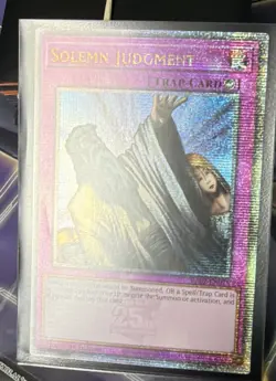 Solemn Judgment 25th Quarter Century Rare RA02-EN075 Yu-Gi-Oh! - Image 5