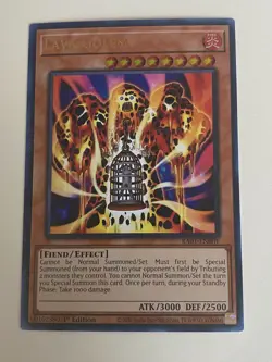Yugioh - Lava Golem x 3 - 1st Edition Ultra Rare LP - Free Holo Card - Image 3