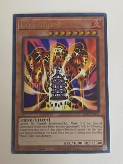 Yugioh - Lava Golem x 3 - 1st Edition Ultra Rare LP - Free Holo Card - Image 4