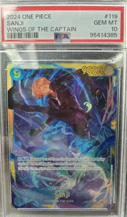 2024 One Piece OP06-119 Sanji Secret PSA 10 SEC Wings Of The Captain English - Image 1