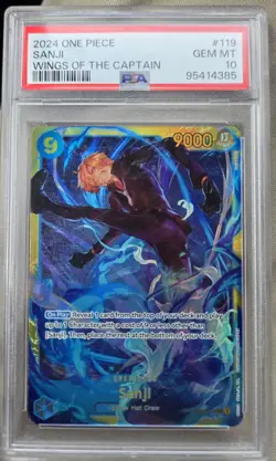 2024 One Piece OP06-119 Sanji Secret PSA 10 SEC Wings Of The Captain English - Image 2