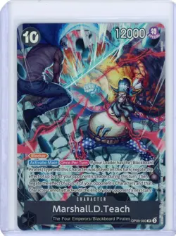 One Piece Card Game Marshall D. Teach SR 2nd Anniversary Set Promo Near Mint - Image 1