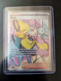 Pokemon TCG Iono Holo Ultra Rare Card 254/193 Sv02: Paldea Evolved - Image 1