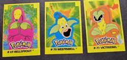 BELLSPROUT WEEPINBELL VICTREEBEL LOT- RARE TCG BUILDABLE CARD VINTAGE 2000 - Image 1