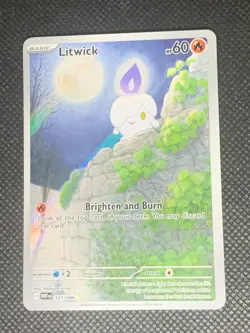 Litwick 101/086 - White Flare Pokemon Card - NM - Image 1