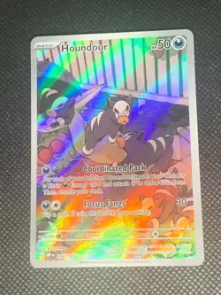 Houndour 204/197 IR - Obsidian Flames Pokemon Card - NM - Image 1