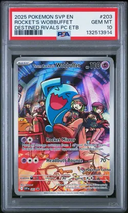 Team Rocket's Wobbuffet 203 Sv: Scarlet & Violet Promo Cards Holo - Image 1