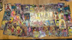 53 Dragon Ball Super Card Game Bundle Lot SR Foil Cards Rare Bulk Collection - Image 1