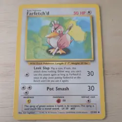 FARFETCH'D 27/102 POKEMON CARD (BASE SET) - Image 2