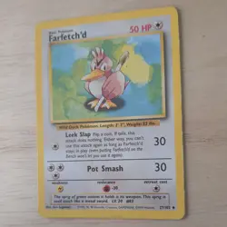FARFETCH'D 27/102 POKEMON CARD (BASE SET) - Image 4