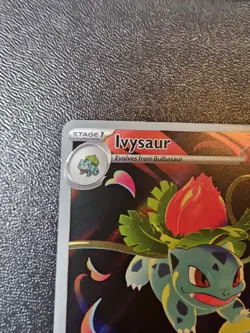 Pokemon TCG Ivysaur Illustration Rare Card 134/132 Mega Evolution - Image 3